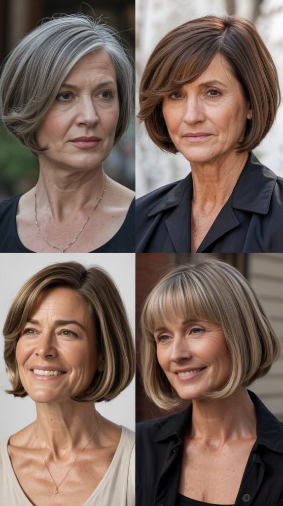 10. Side-Parted Bob with Deep Part