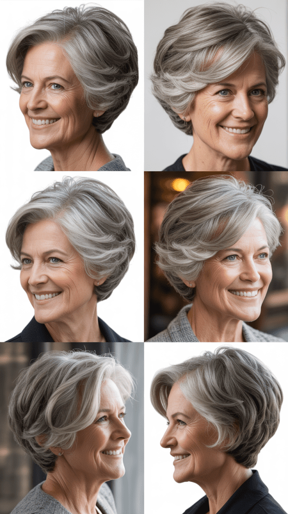 Stacked Gray Bob