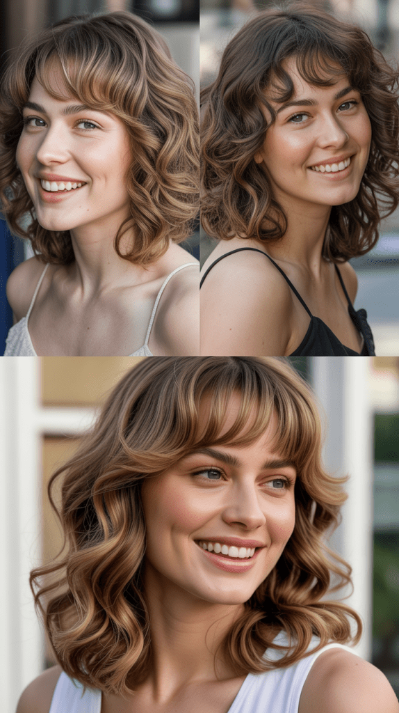 Wispy Fringe With Bouncy Waves