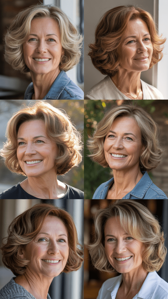  Wavy Lob with Face-Framing Highlights