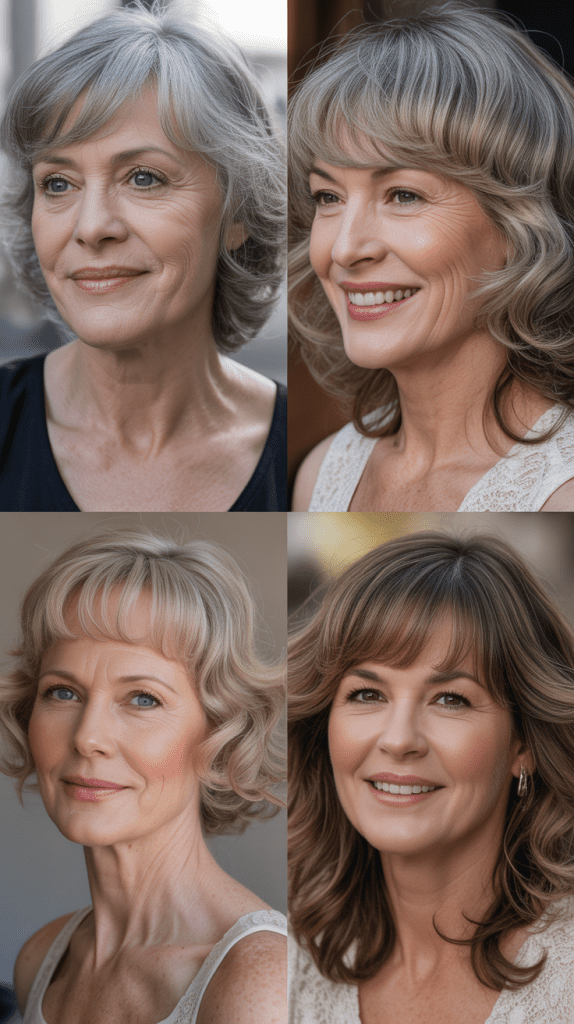 Wispy Bangs with Soft Waves