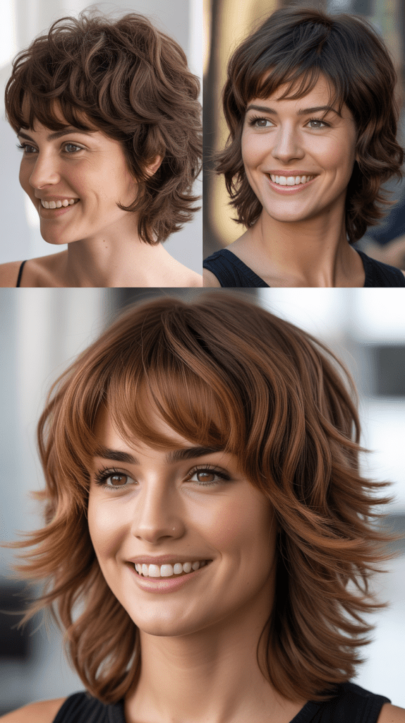 Wolf Cut Shag With Choppy Bangs