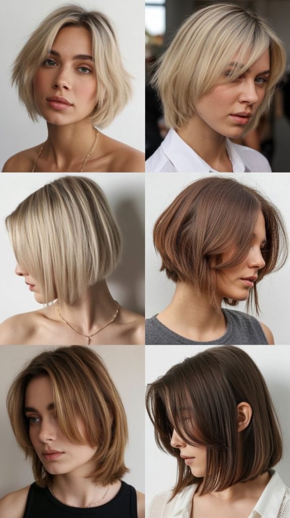  Choppy Bob with Uneven Layers