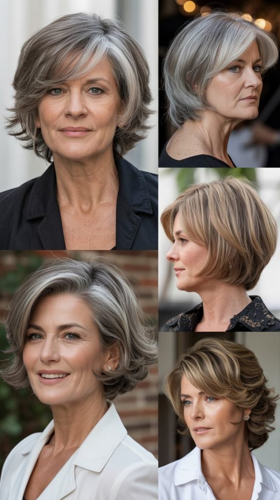 Chin-Length Cut with Crown Volume