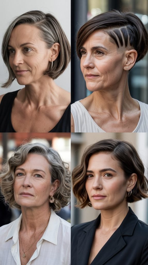 Chin-Length Cut with Side Undercut