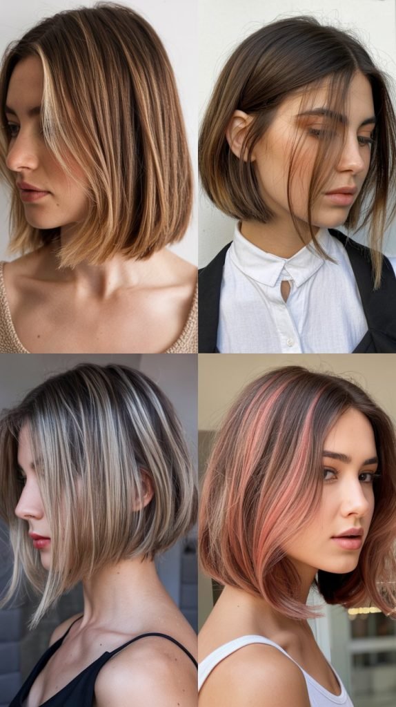  Bob with Balayage Highlights