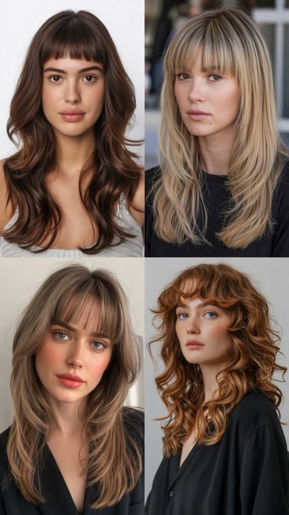 Micro Bangs with Long Layers