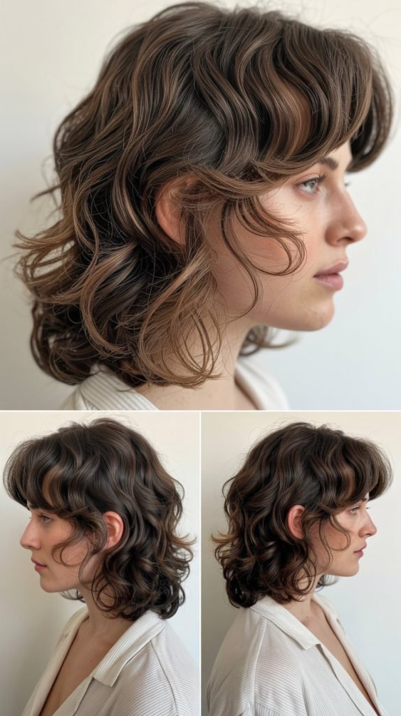 Face-Framing Layers with Shoulder-Length Base