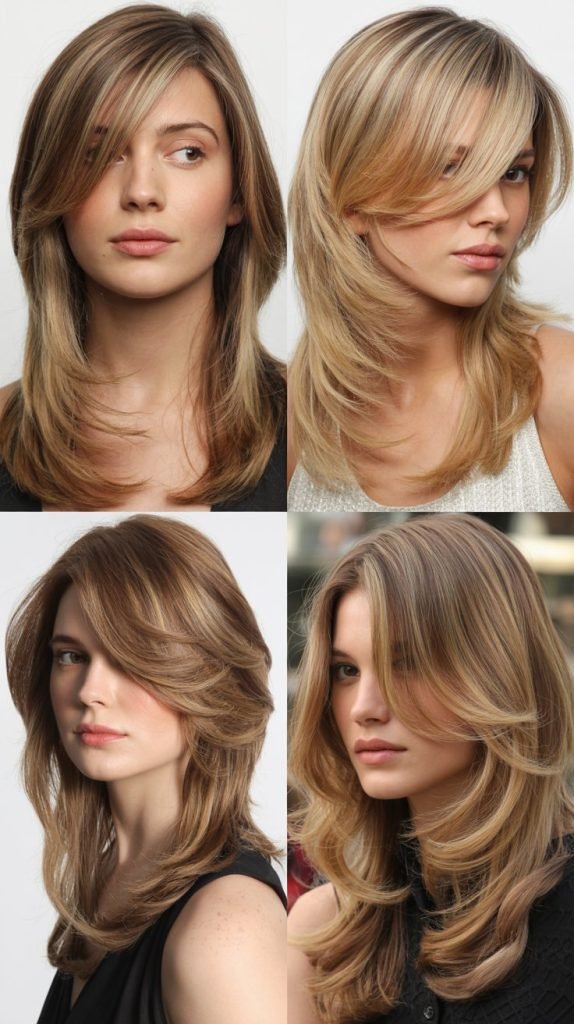 Long Layered Side Pieces