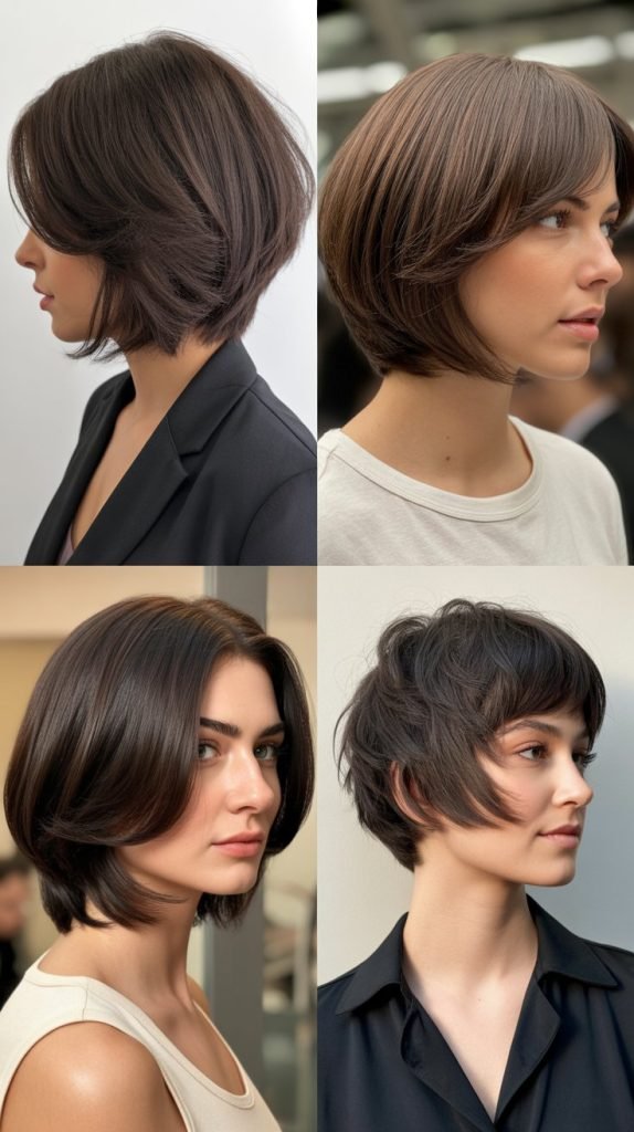  Layered Bob with Wispy Ends