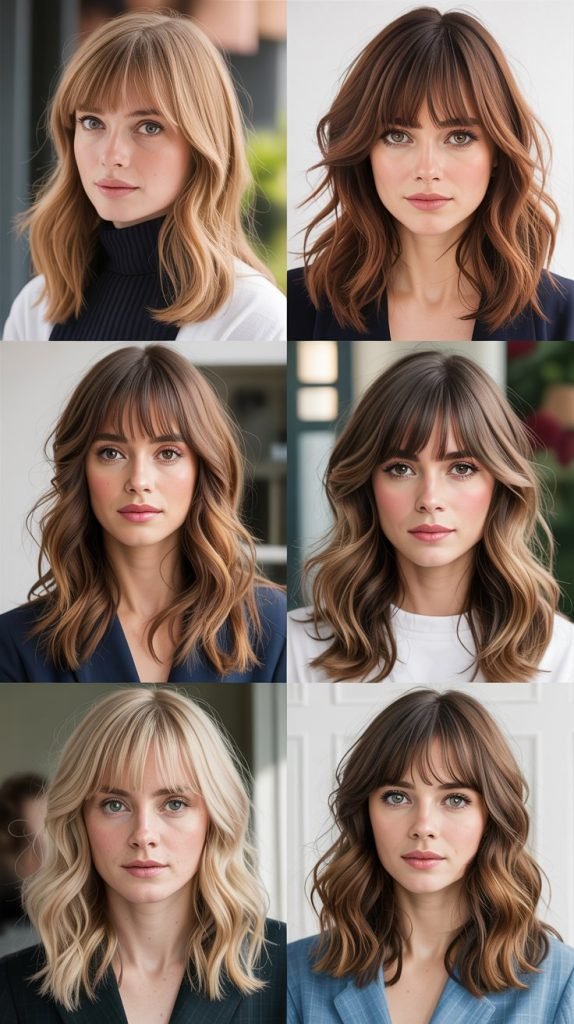  Curtain Bangs With Long Layers