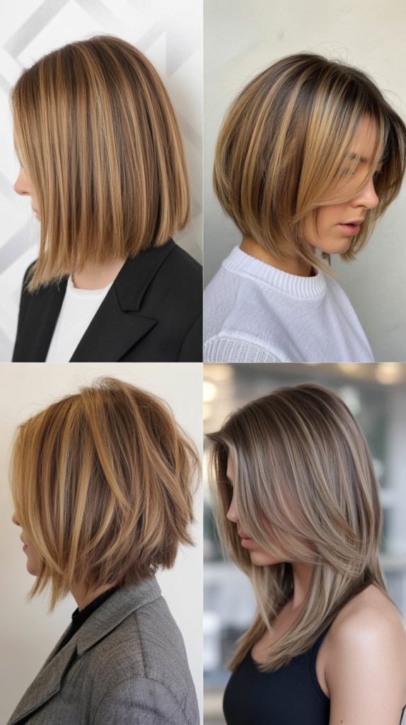  Layered Bob with Balayage