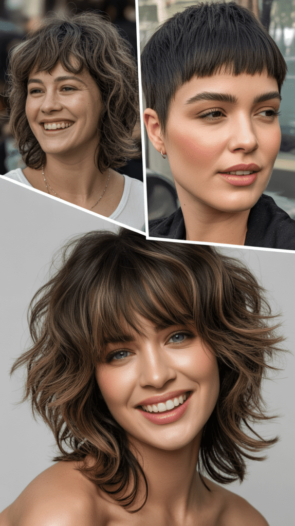 Edgy Razor-Cut Shag With Straight-Across