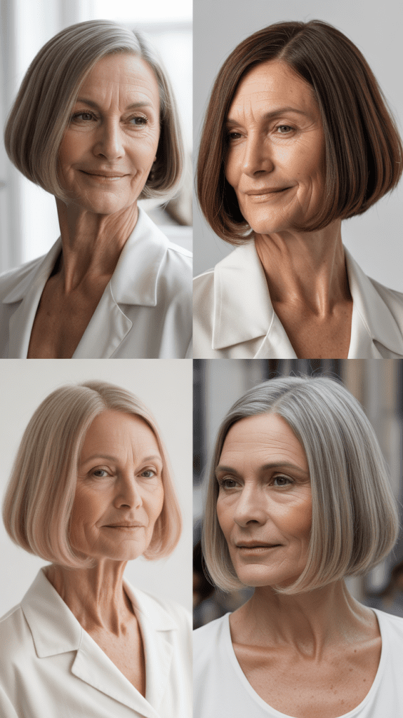 Sleek Bob with Middle Part: Minimalist Chic