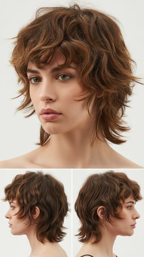  Disconnected Layers With Textured Bangs