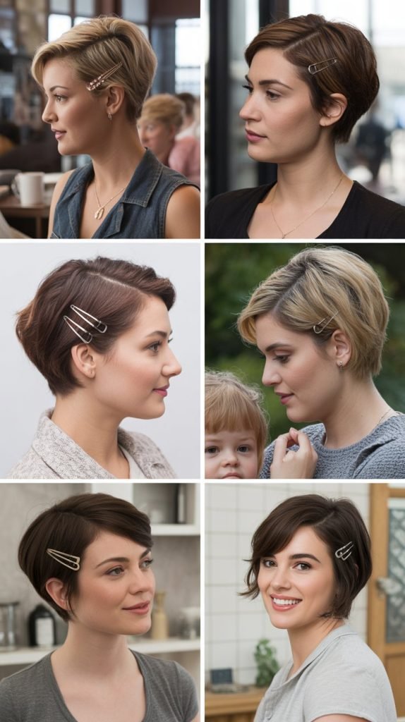 The Pinned-Back Pixie Style