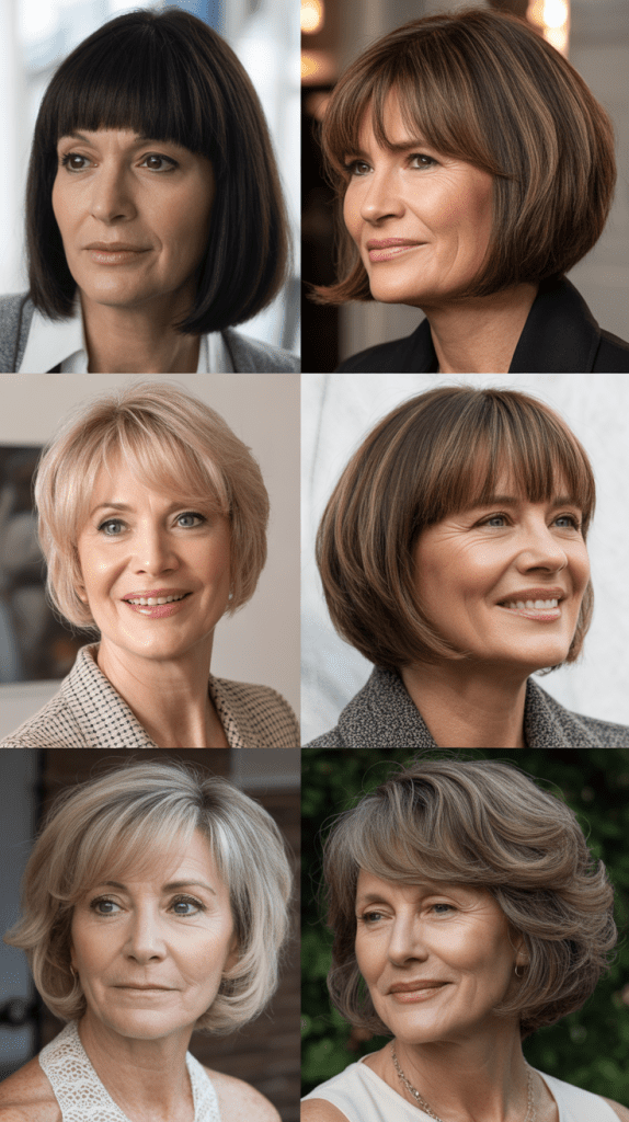 Layered Bob with Bangs