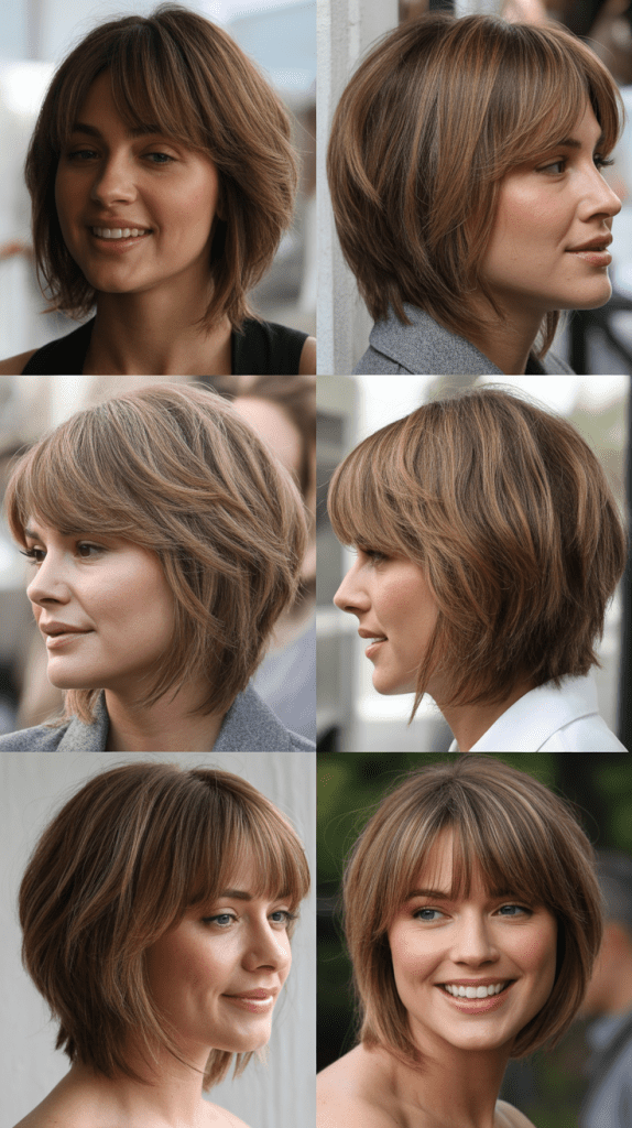 Layered Bob With Long Bangs