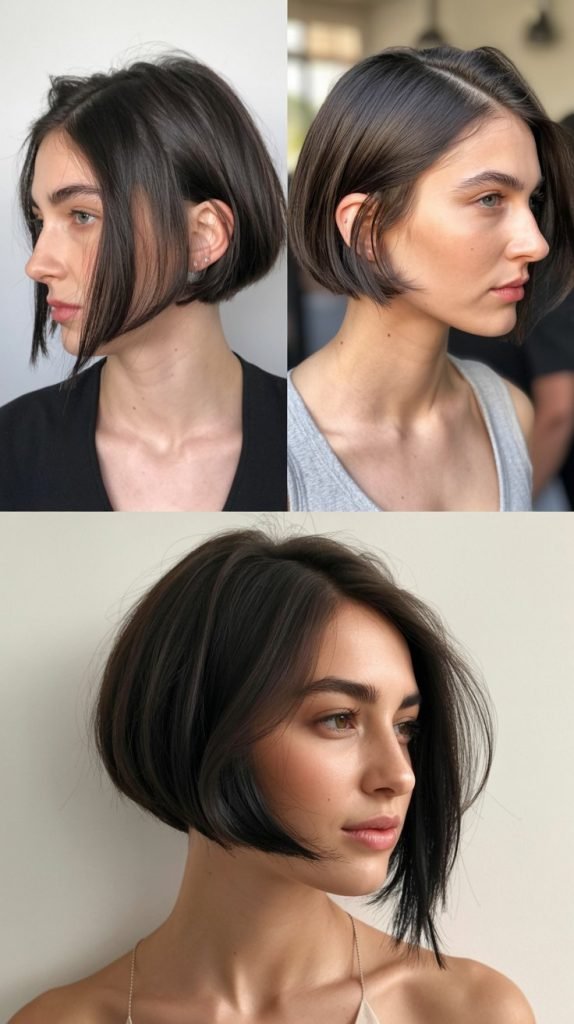  Asymmetrical Bob with One Side Longer