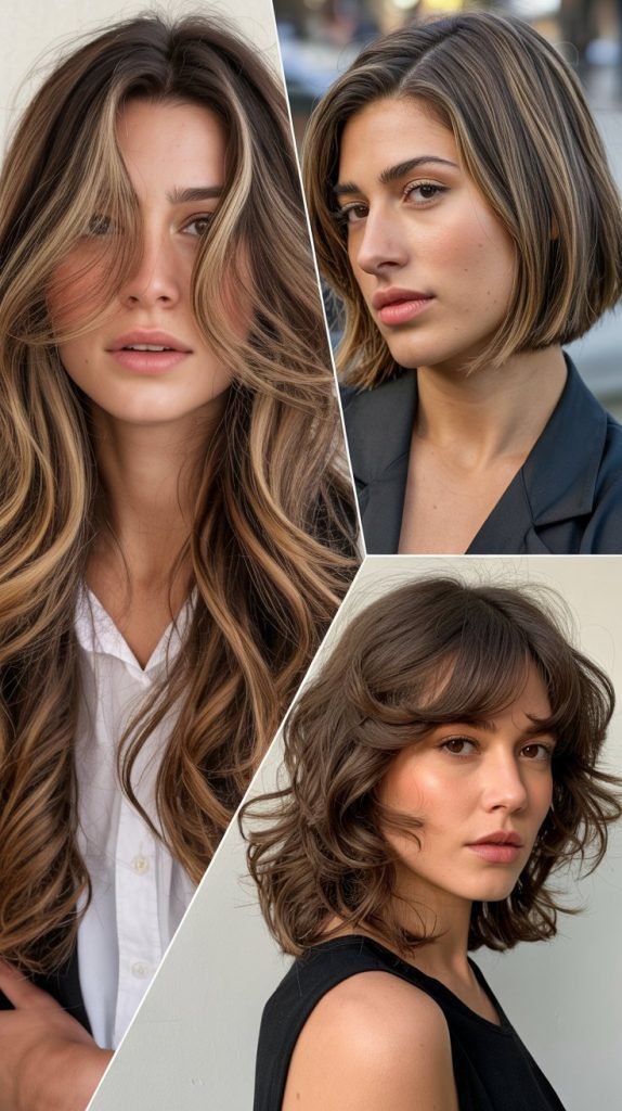 V-Shaped Cut with Face-Framing Accent