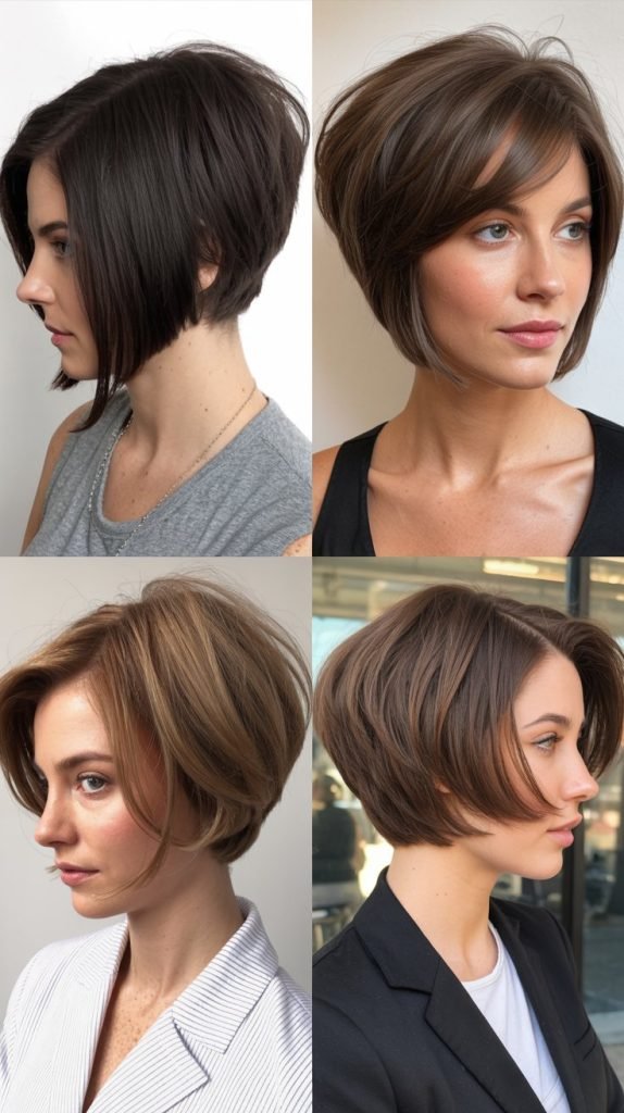 Inverted Bob with Stacked Layers