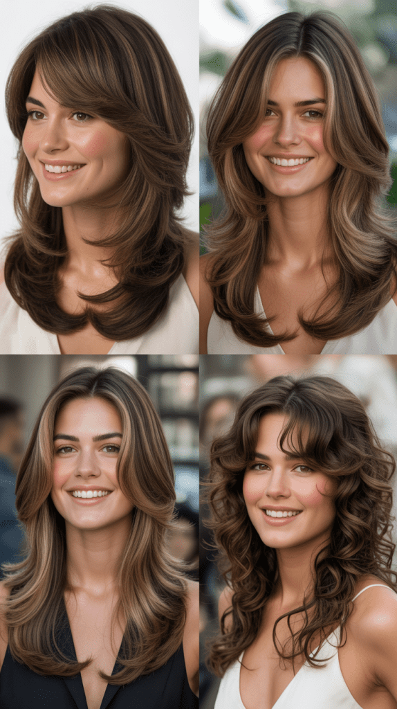 Bold Layered Shag with Full Fringe