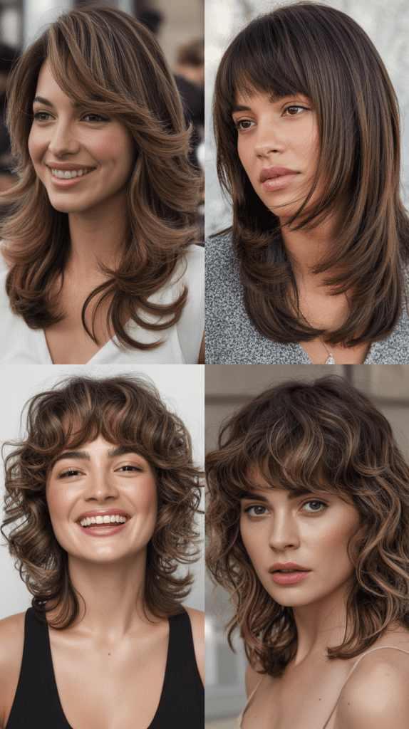 Layered Cut with Textured Bangs