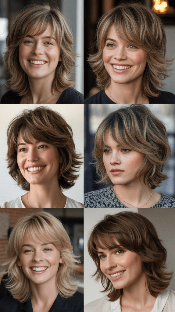 Shaggy Layers With Wispy Bangs