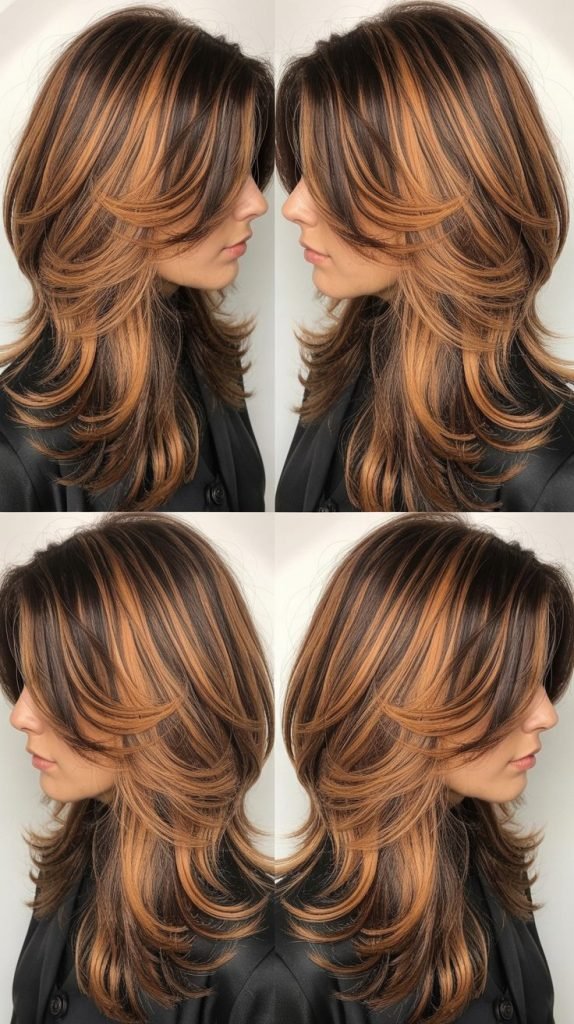  Layered Shag With Curtain Bangs