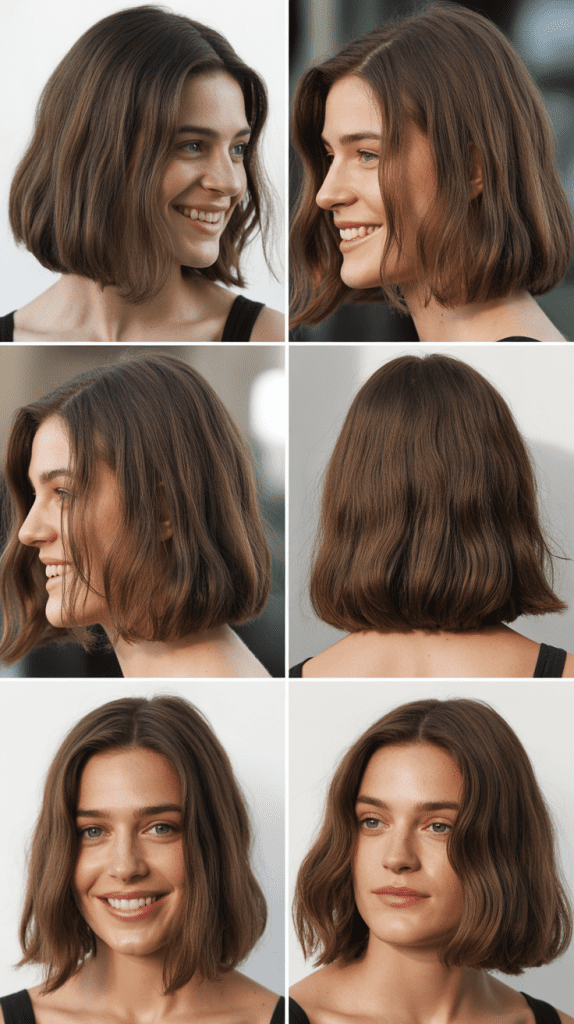 Blunt Cut with Internal Layering