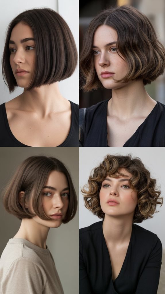 . Rounded Bob for Soft Silhouette