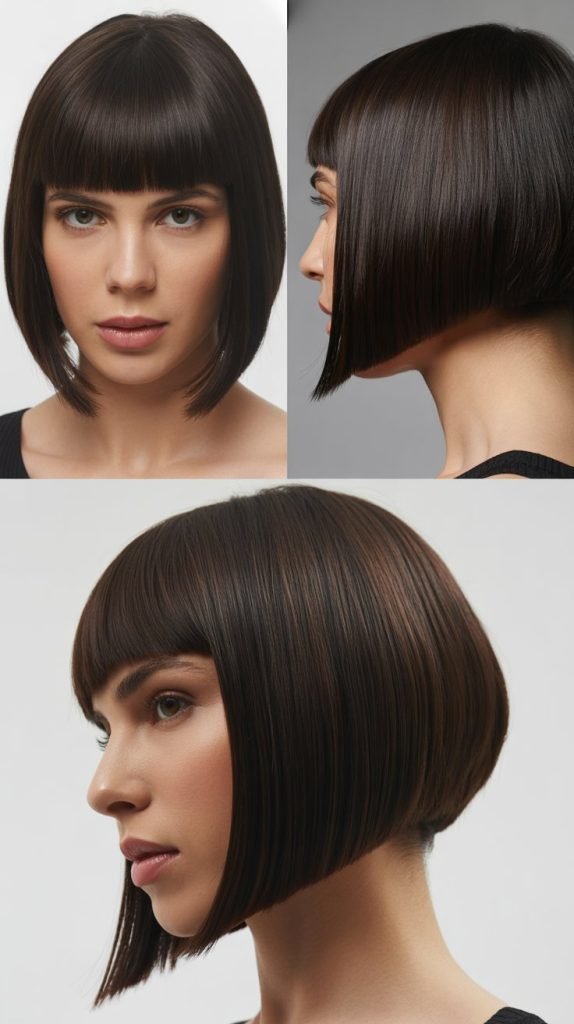 Inverted Bob With Full Fringe
