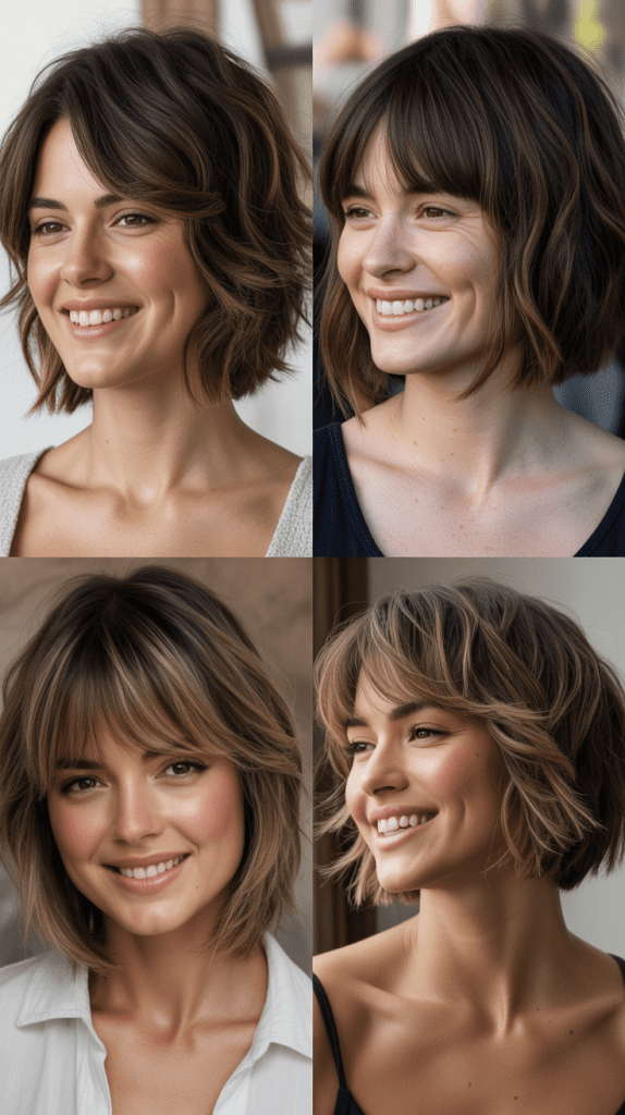 Choppy Bob With Piecey Bangs