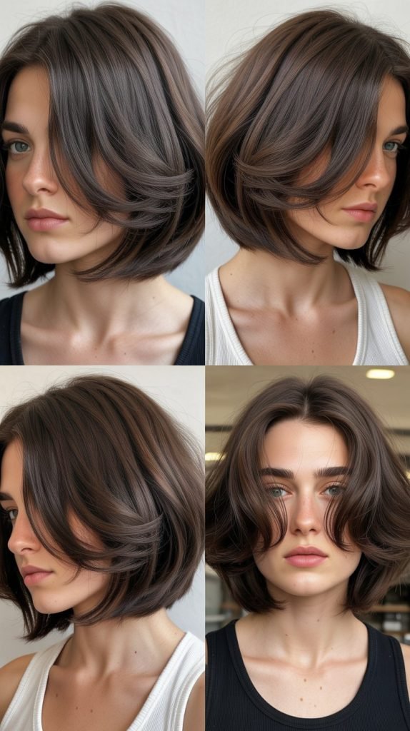 . Bob with Face-Framing Layers for Customization