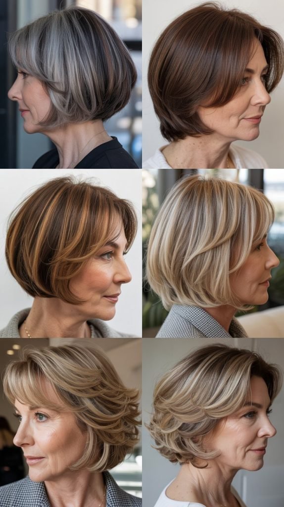 Chin-Length Cut with Root Shadow