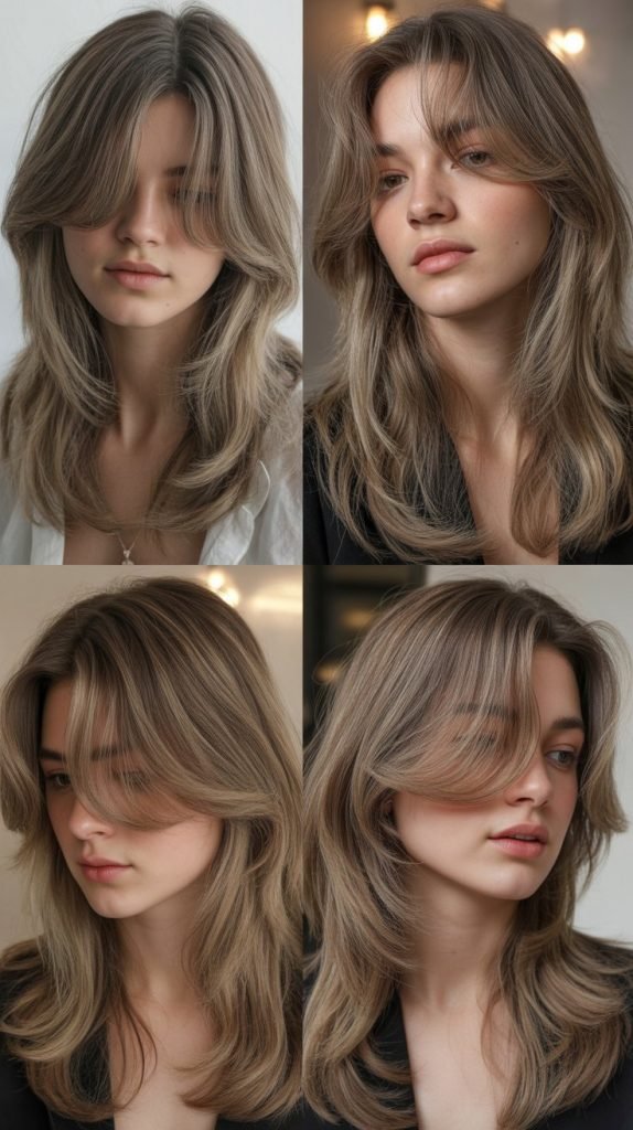 Wispy Long Layers with Curtain Fringe