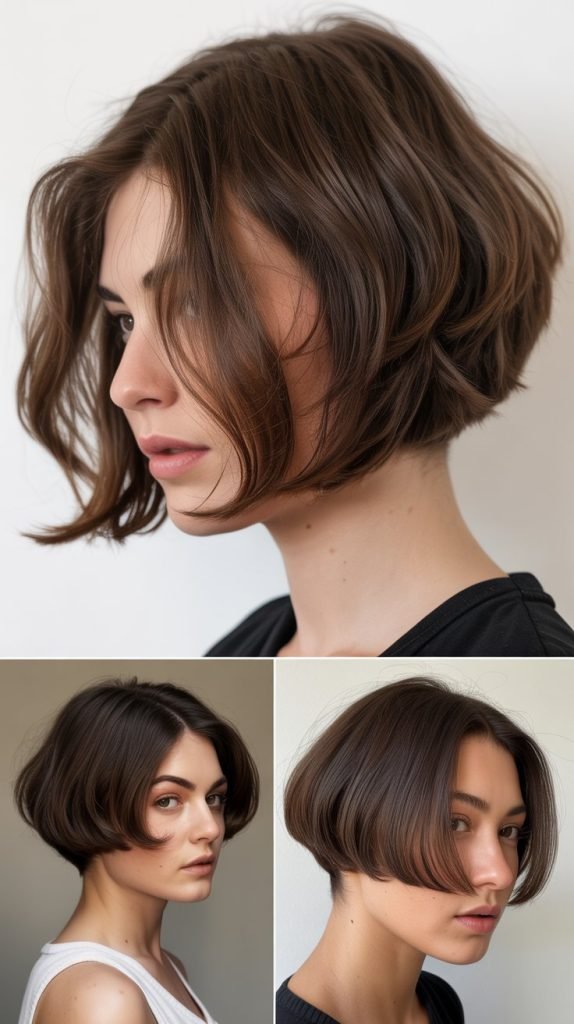 Graduated Bob with Wispy Ends