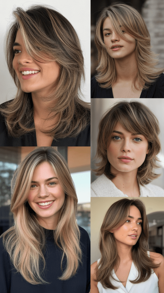 Razored Front Layers With Blended Length