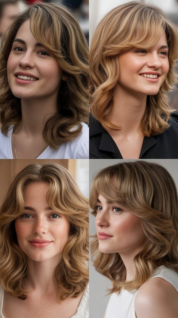 Swoopy Side-Bangs with Layers