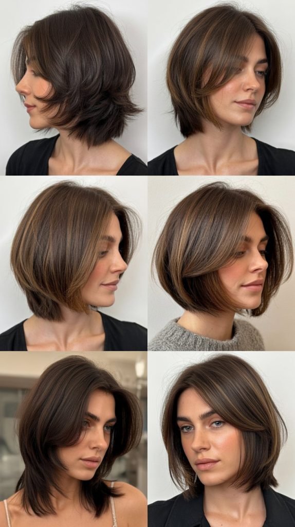  Shaggy Bob with Feathered Layers