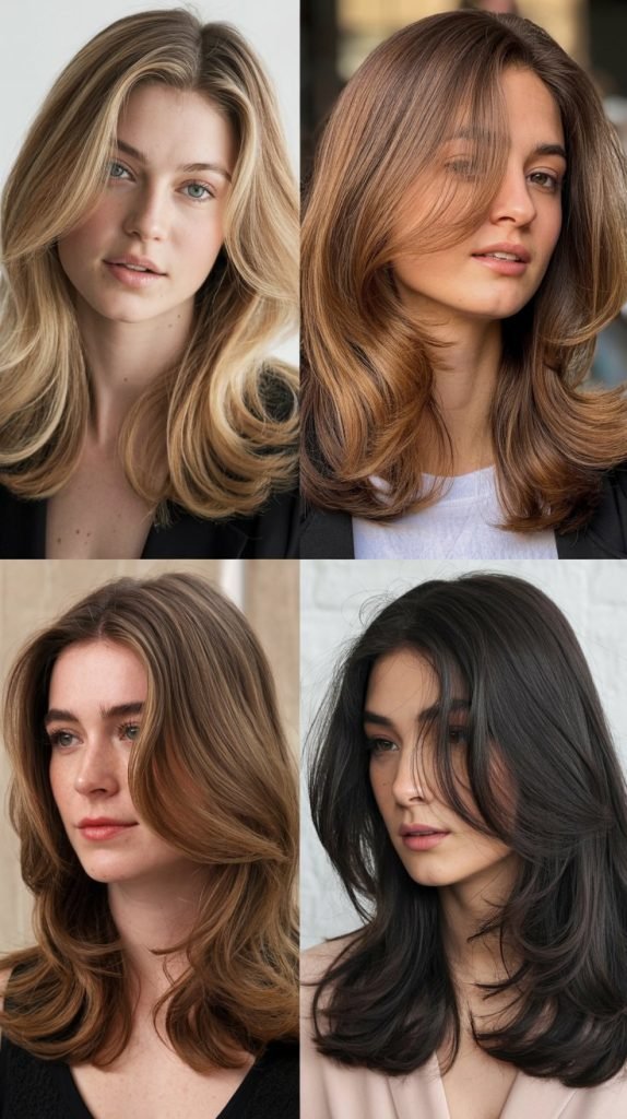  Long Layers Starting at Collarbone