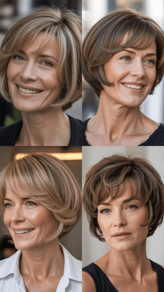  Layered Bob with Bangs