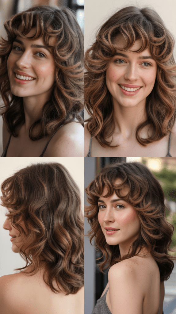 Arched Bangs With Voluminous Waves