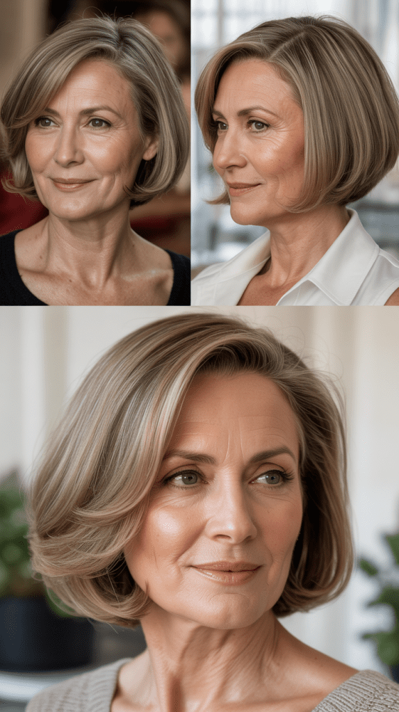 Side-Parted Bob with Volume