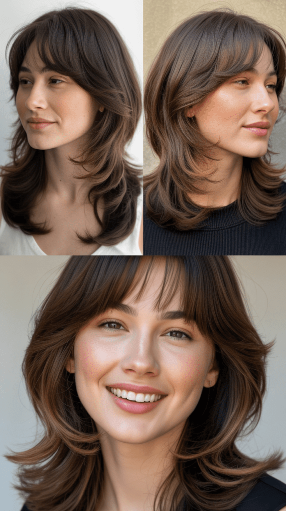Korean-Style See-Through Bangs With Layered Lengths