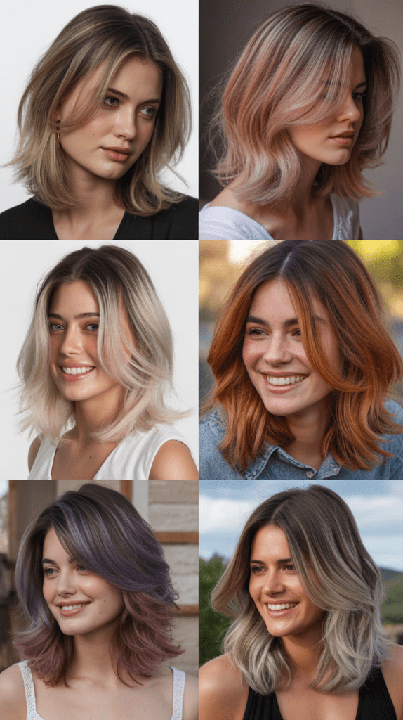  Layered Hair With Ombre Color
