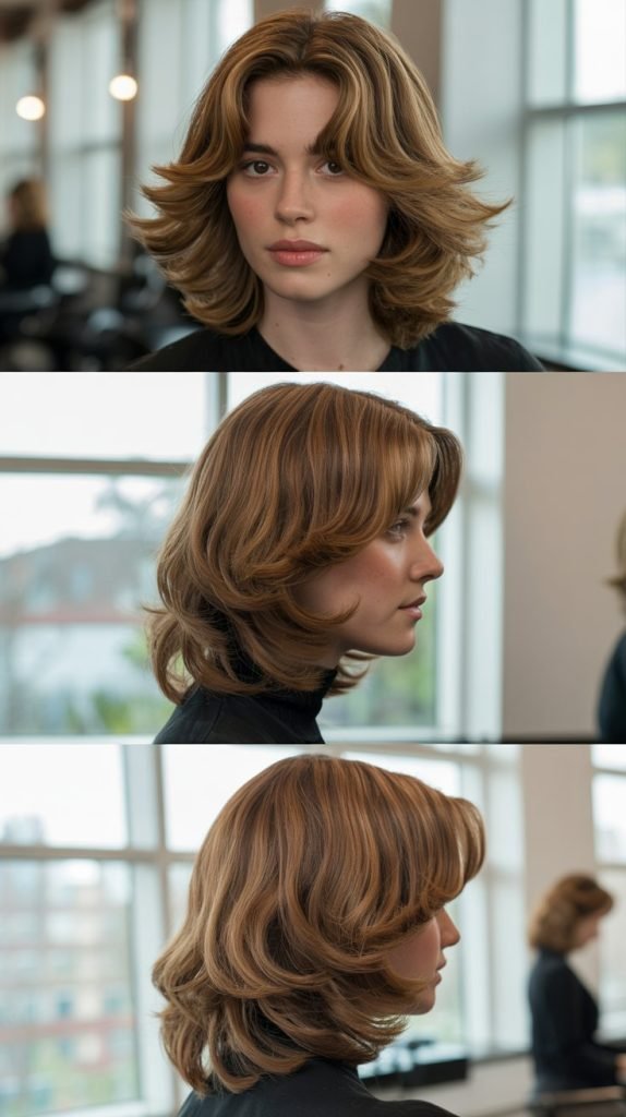 Classic Shoulder-Length Layers With Volume