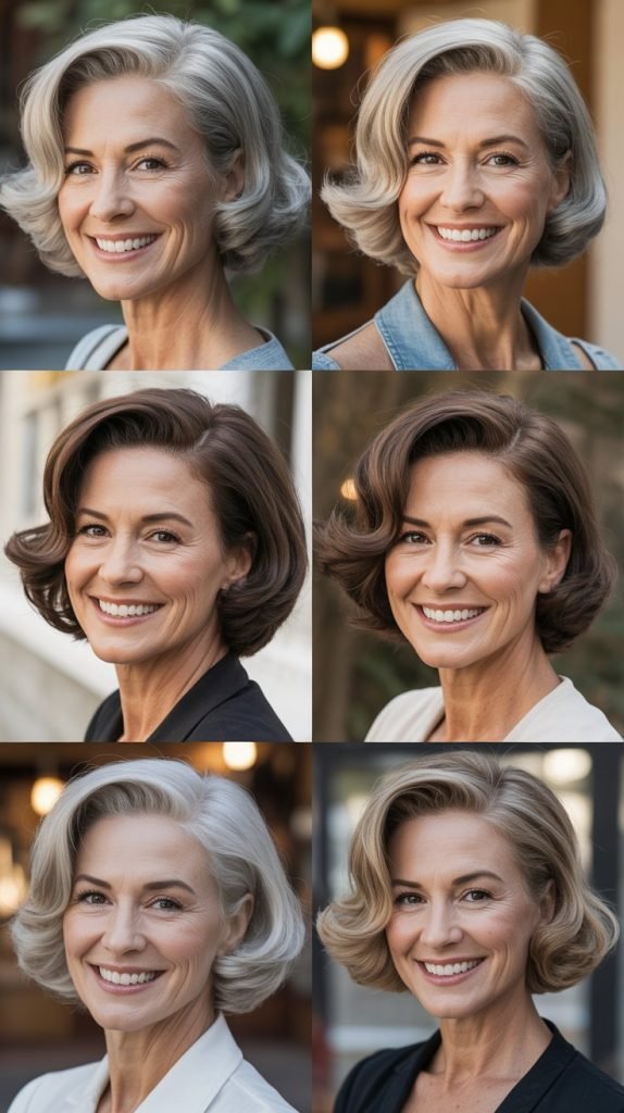 Retro-Inspired Flipped Bob