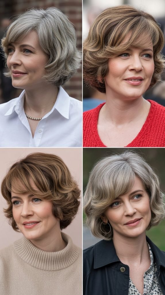 Classic Side-Swept Curtain Bangs