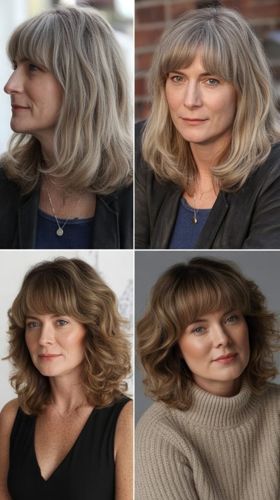 Curtain Bangs for Thick Hair